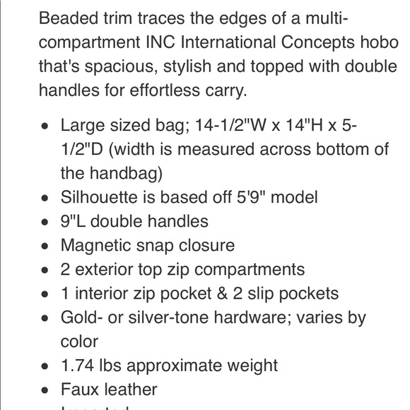 INC “Vallie” Bag - Picture 6 of 8